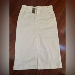 J. Jill Women's Cream Pencil Skirt